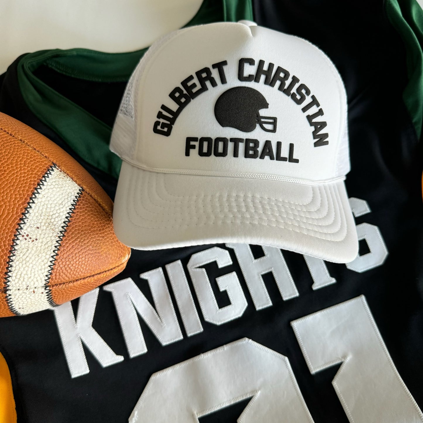 Gilbert Christian Football Puff Hat