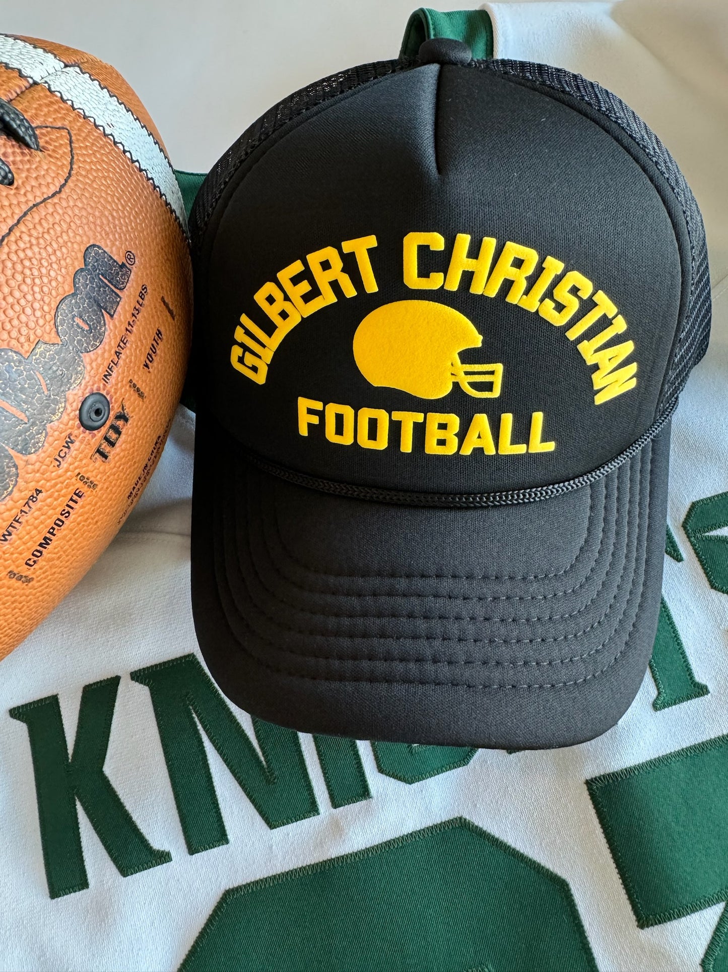Gilbert Christian Football Puff Hat
