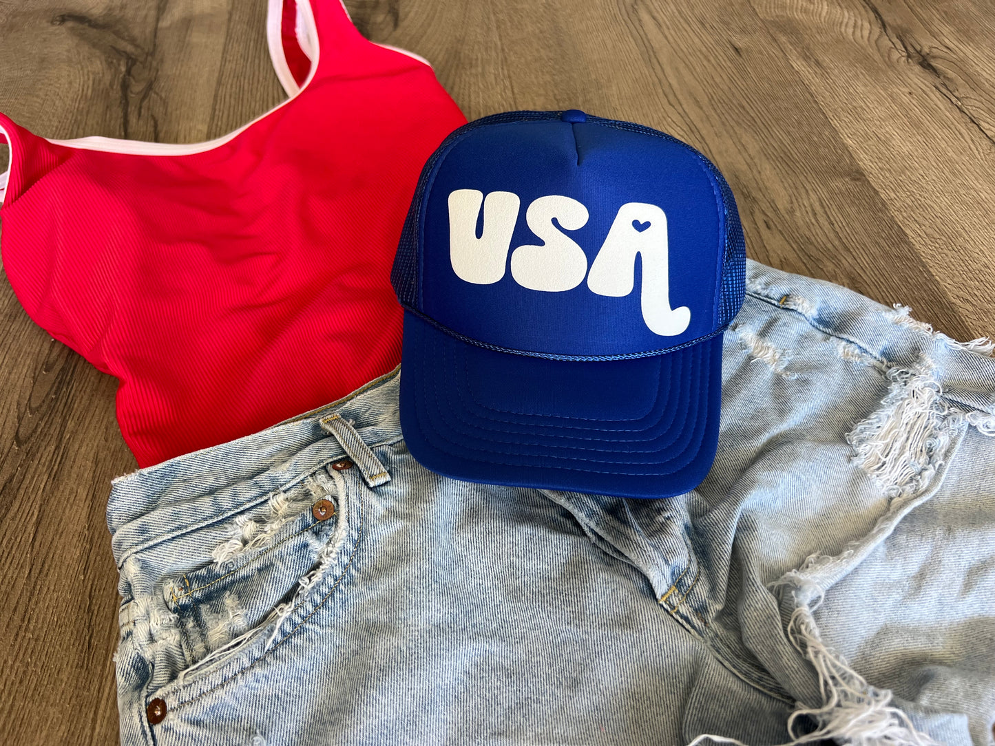 USA 4th of July Trucker Hat