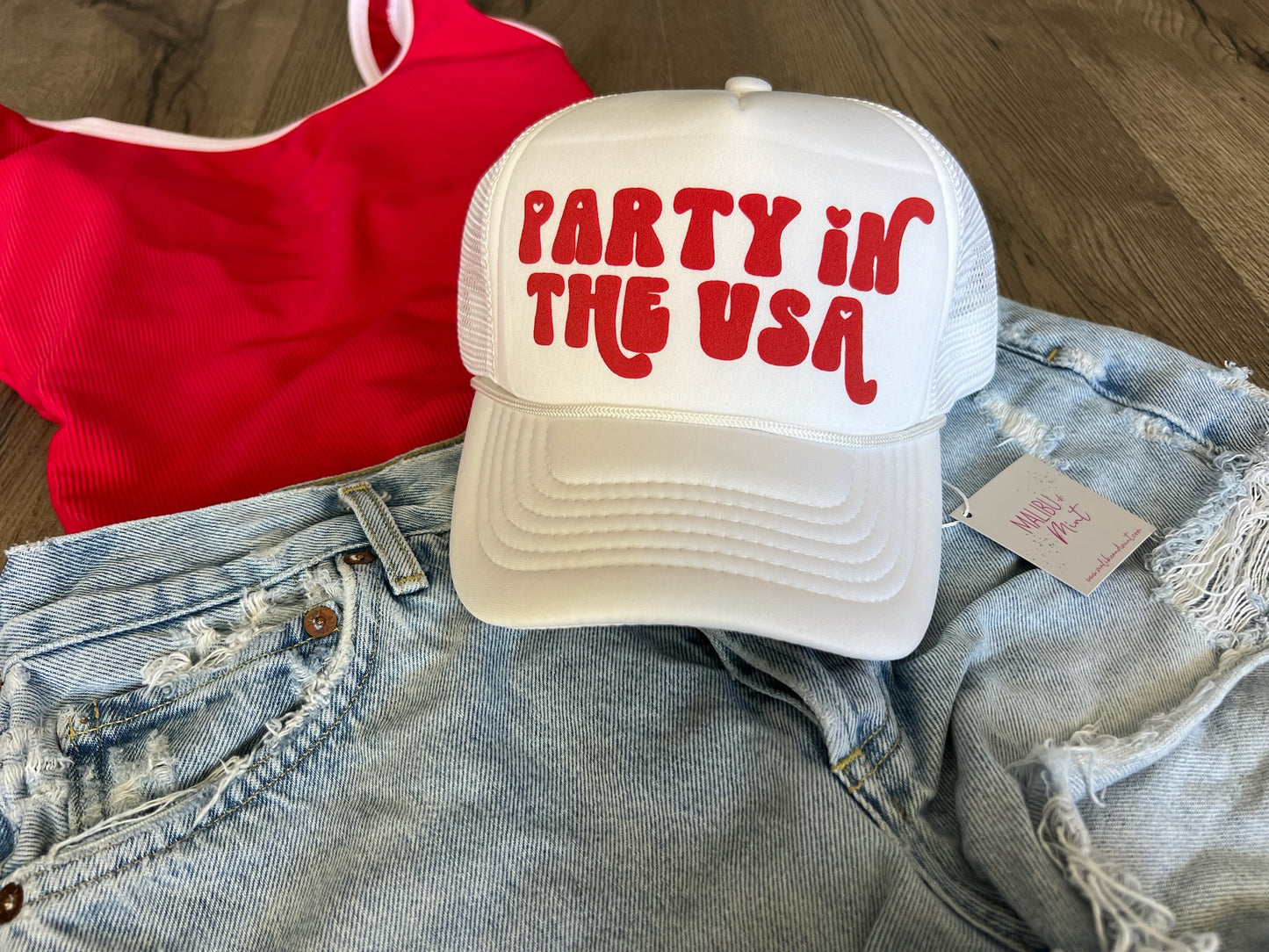 Party in the USA 4th of July Trucker Hat