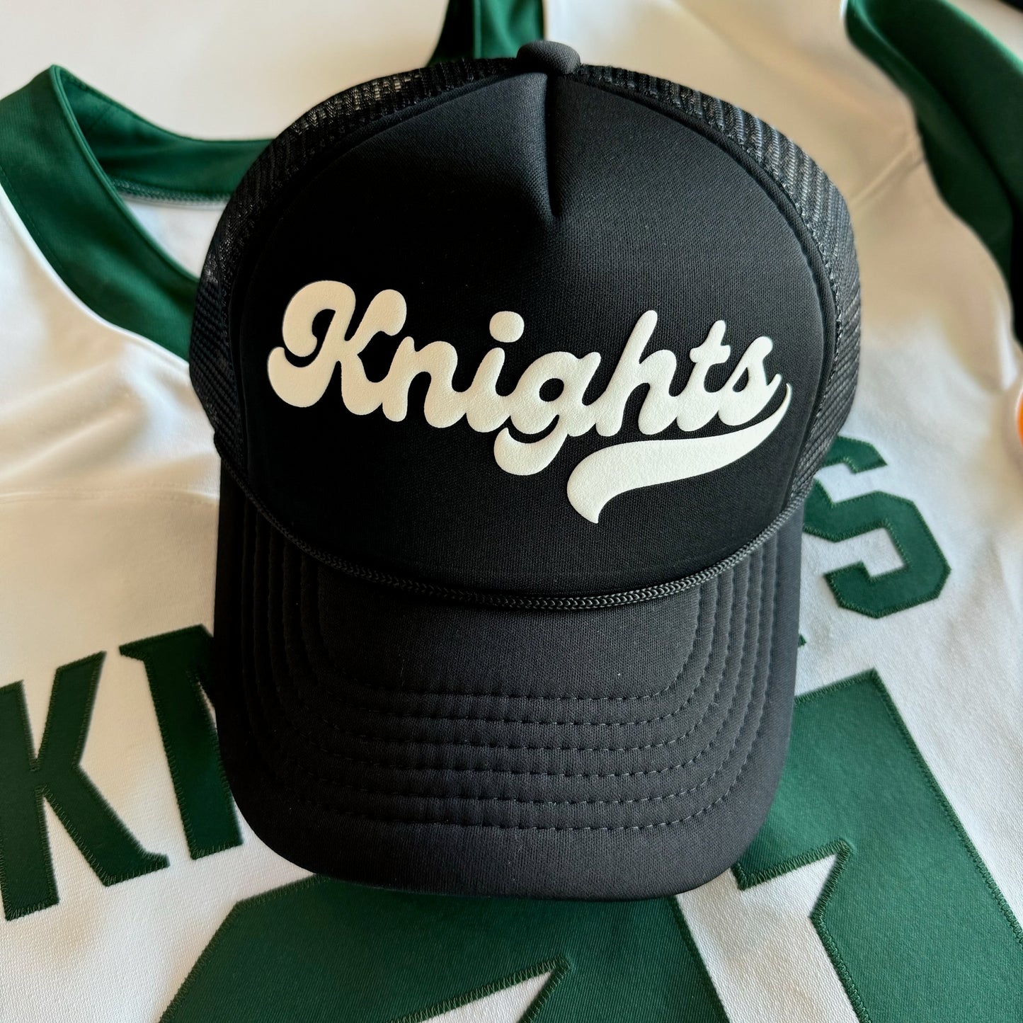 Knights Retro Puff Design
