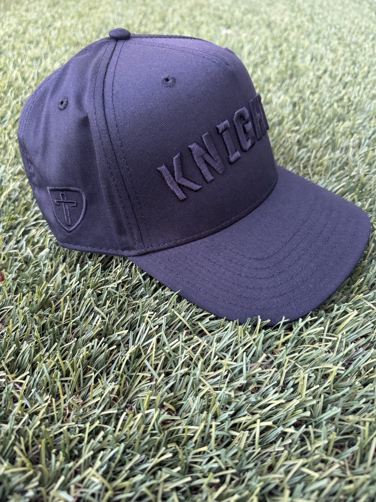 Black Knights Embroidered Canvas Baseball Hat