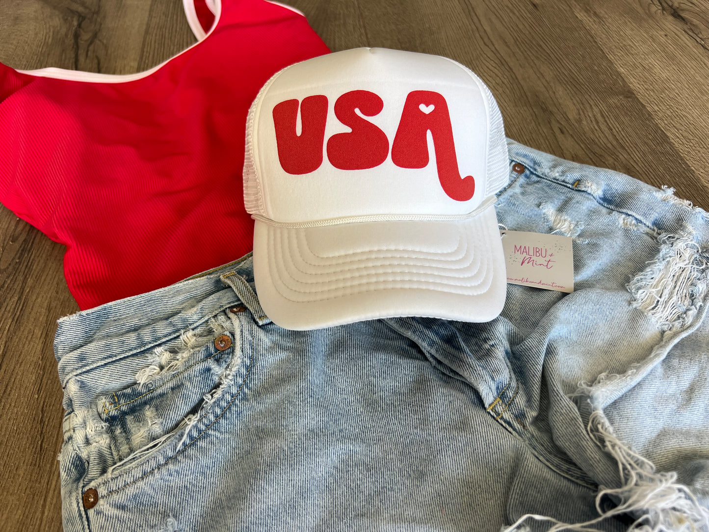 USA 4th of July Trucker Hat