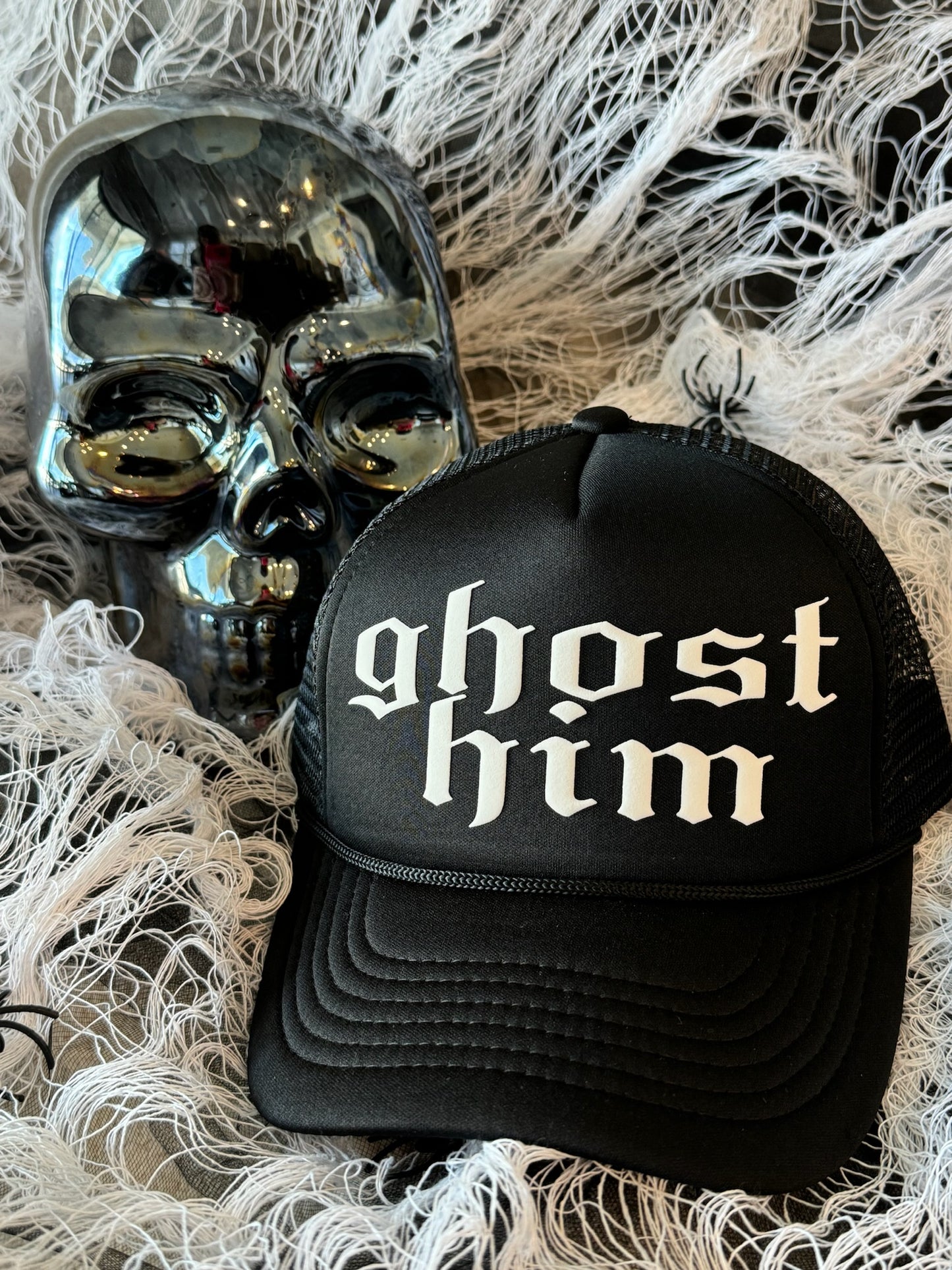 Ghost Him Trucker Hat