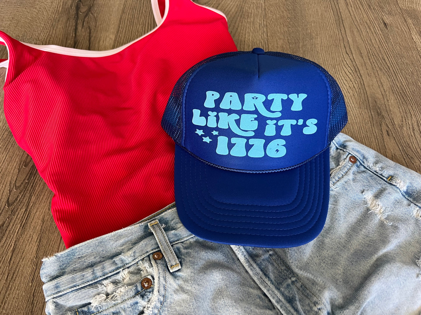 Party Like it's 1776 4th of July Trucker Hat