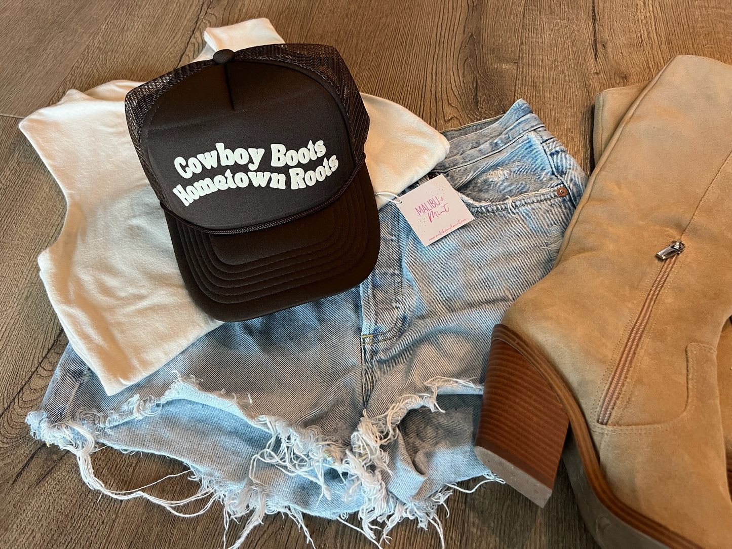 Cowboy Boots Hometown Roots Trucker