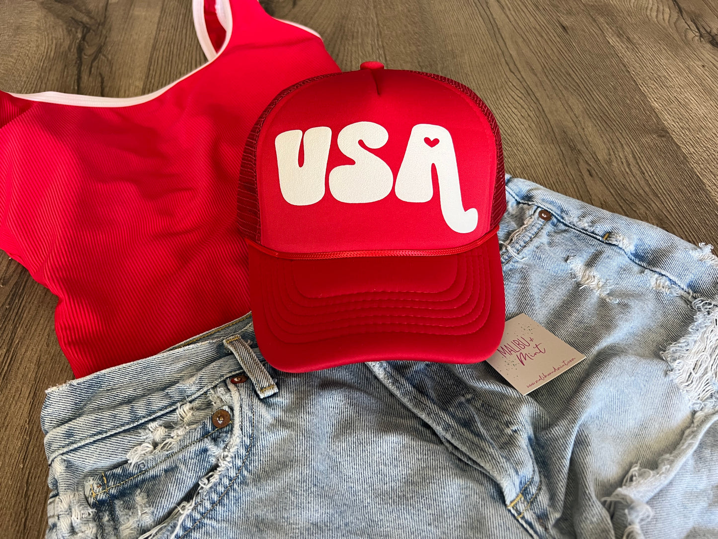 USA 4th of July Trucker Hat