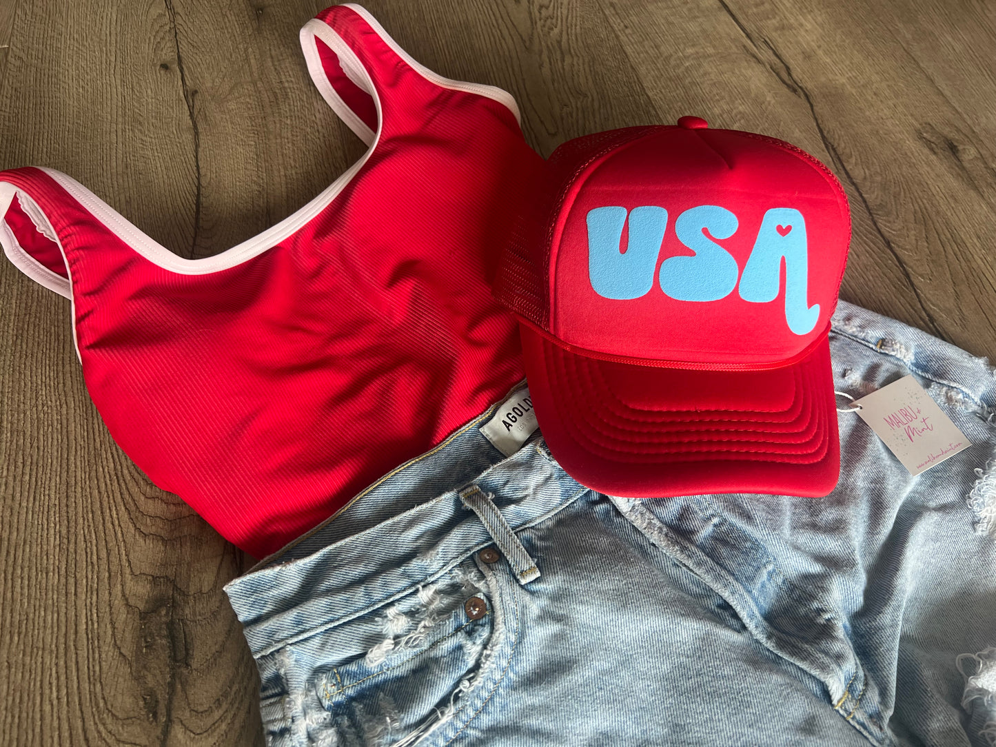 USA 4th of July Trucker Hat