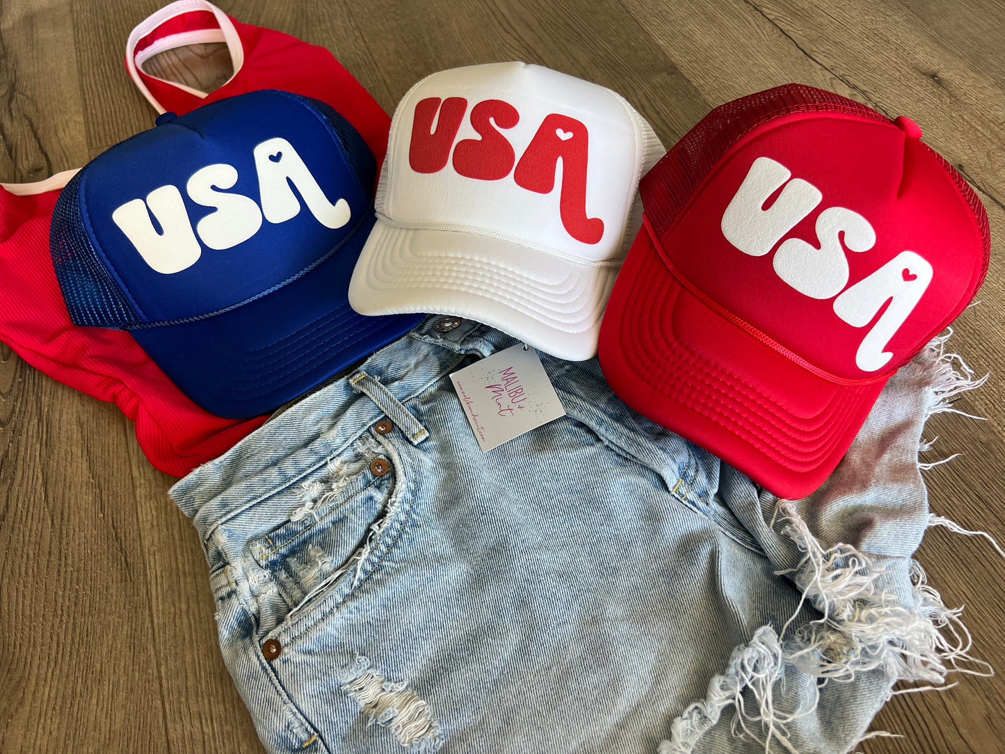 USA 4th of July Trucker Hat
