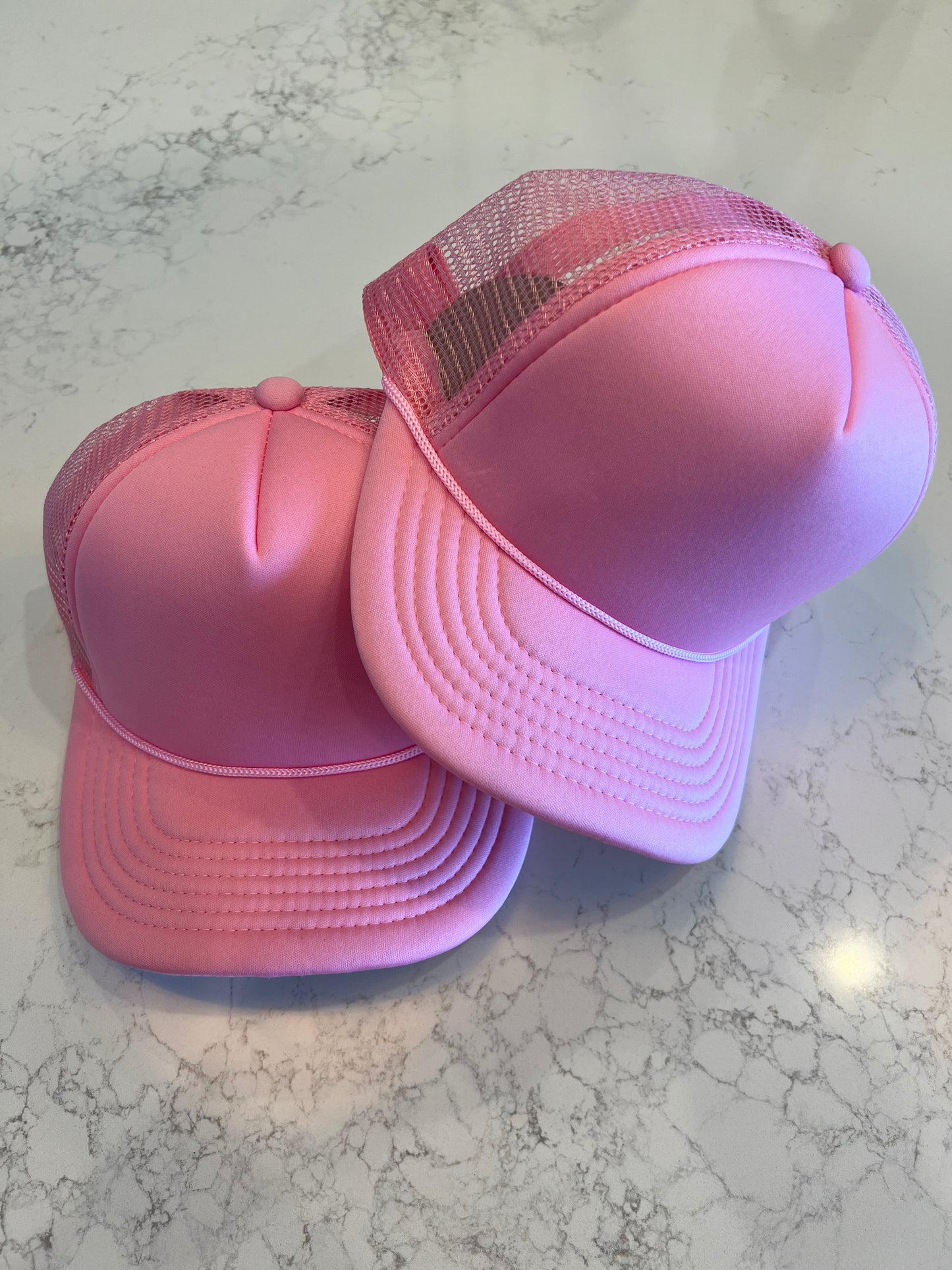 Light Pink Trucker Hat (PATCHES SOLD SEPARATELY)