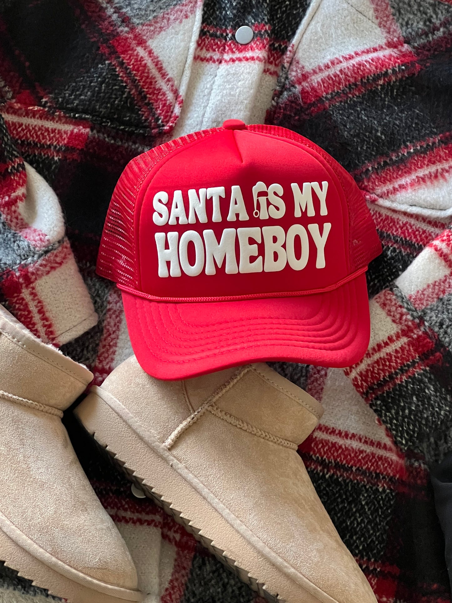 Santa Is My Homeboy Trucker Hat