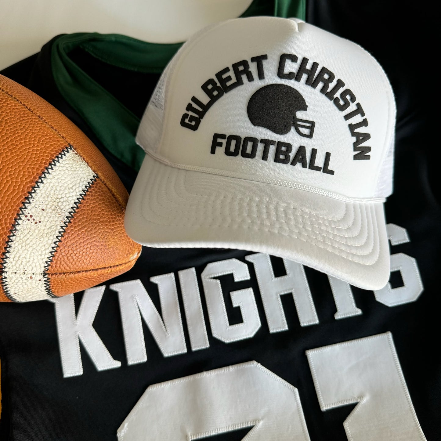 Gilbert Christian Football Puff Hat