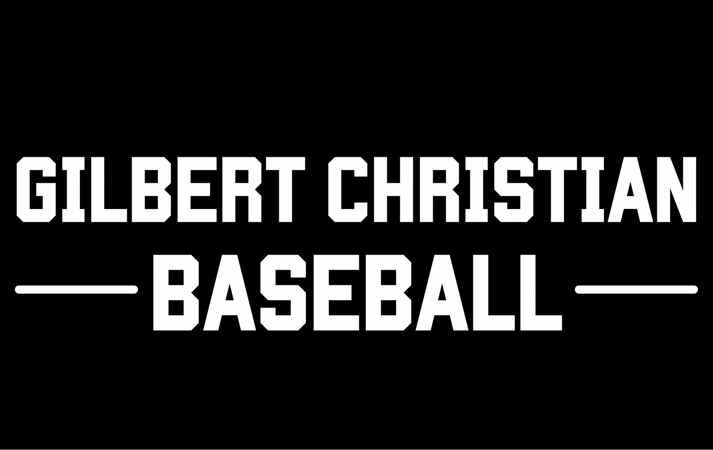 Gilbert Christian Baseball Sweatshirt - Black (Pre-Order)