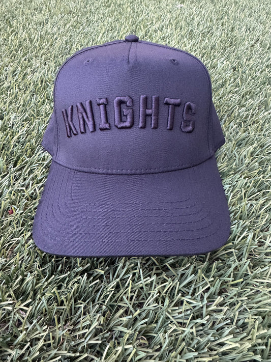Black Knights Embroidered Canvas Baseball Hat