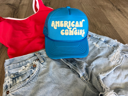 American Cowgirl 4th of July Trucker Hat