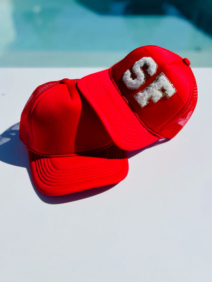 Red Trucker Hat (PATCHES SOLD SEPARATELY)