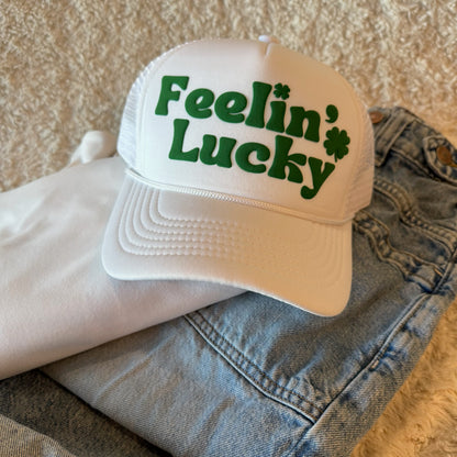 Feelin' Lucky White St. Patrick's Day Hat
