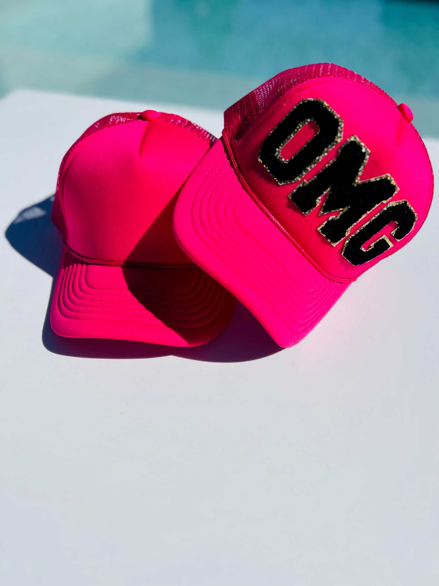 Hot Pink Trucker Hat (PATCHES SOLD SEPARATELY)