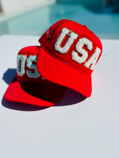 Red Trucker Hat (PATCHES SOLD SEPARATELY)