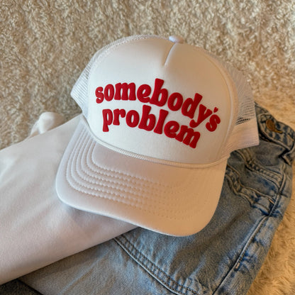 Somebody's Problem White Valentine's Day Hat
