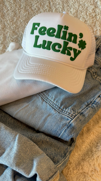 Feelin' Lucky White St. Patrick's Day Hat