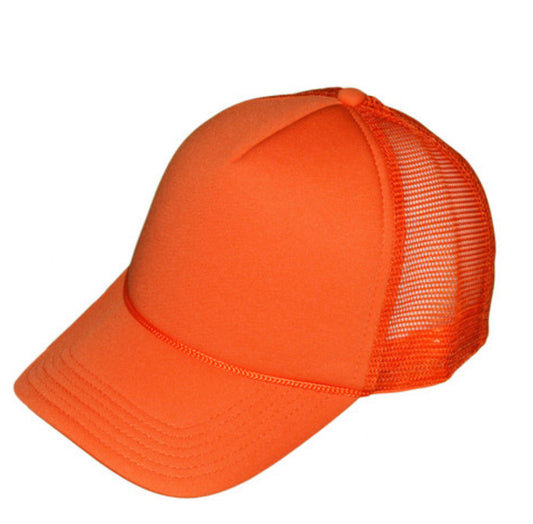 Orange Trucker Hat (PATCHES SOLD SEPARATELY)