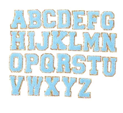 Blue A-Z Letter Patches