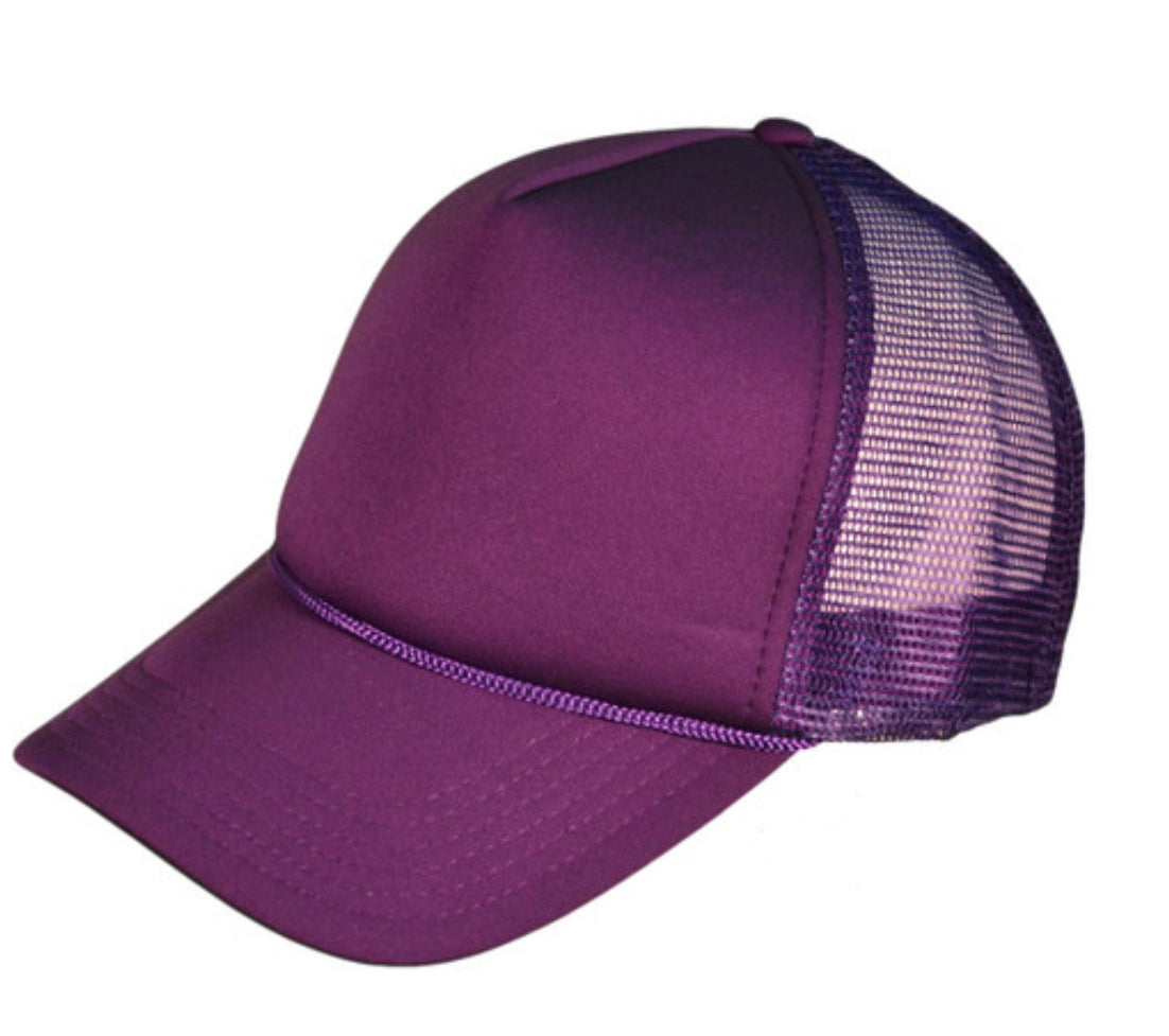 Purple Trucker Hat (PATCHES SOLD SEPARATELY)