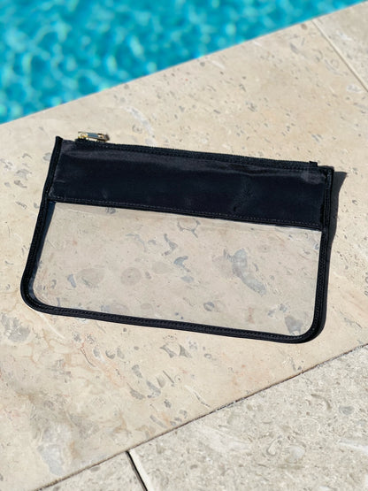 Black Clear Flat Pouch