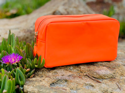 Neon Orange Large Multi-Functional Pouch