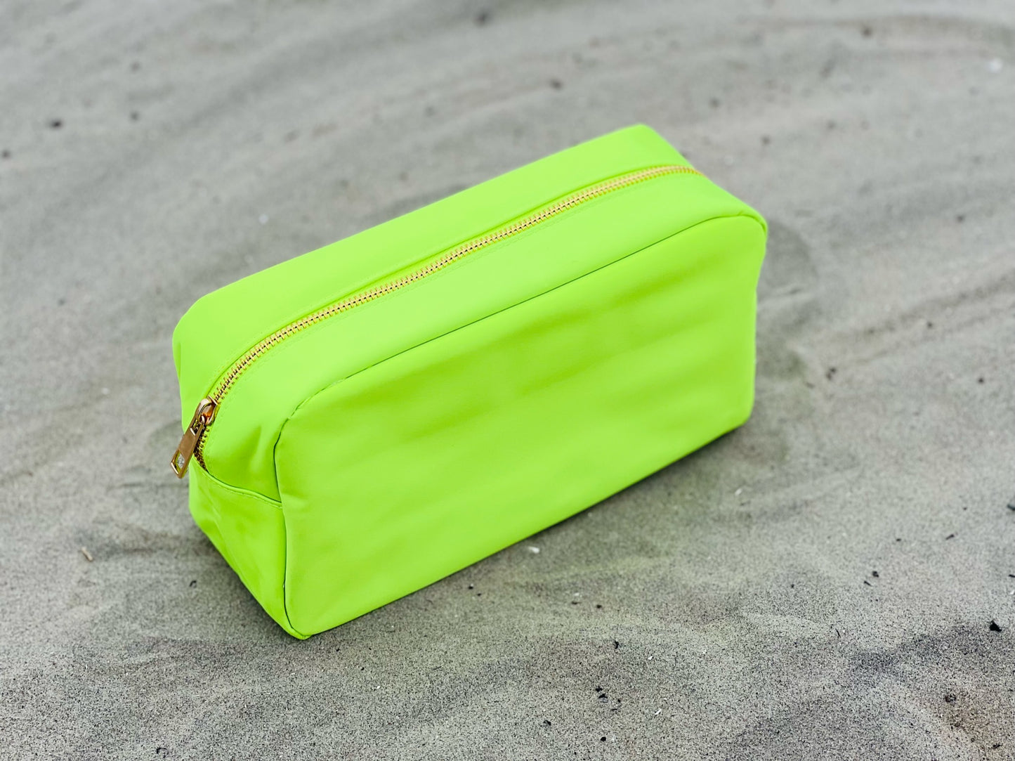 Neon Lemon-Lime Large Multi-Functional Pouch