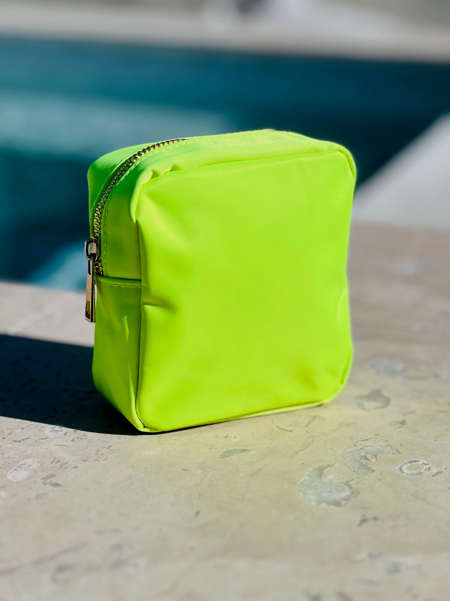 Neon Lemon Lime Small Multi-Functional Pouch