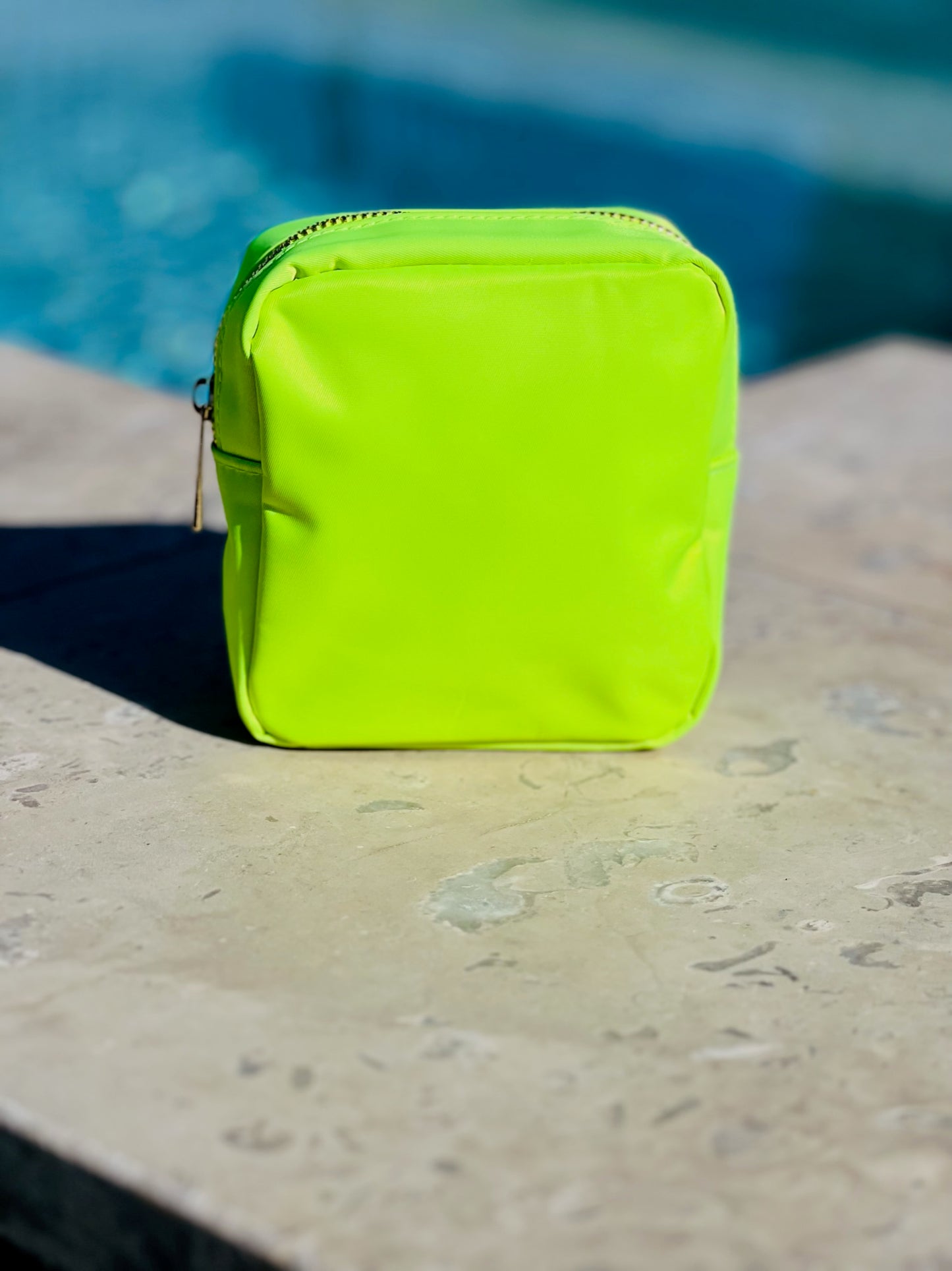 Neon Lemon Lime Small Multi-Functional Pouch