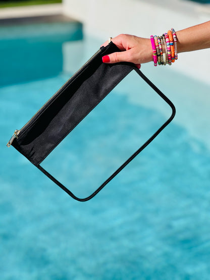 Black Clear Flat Pouch