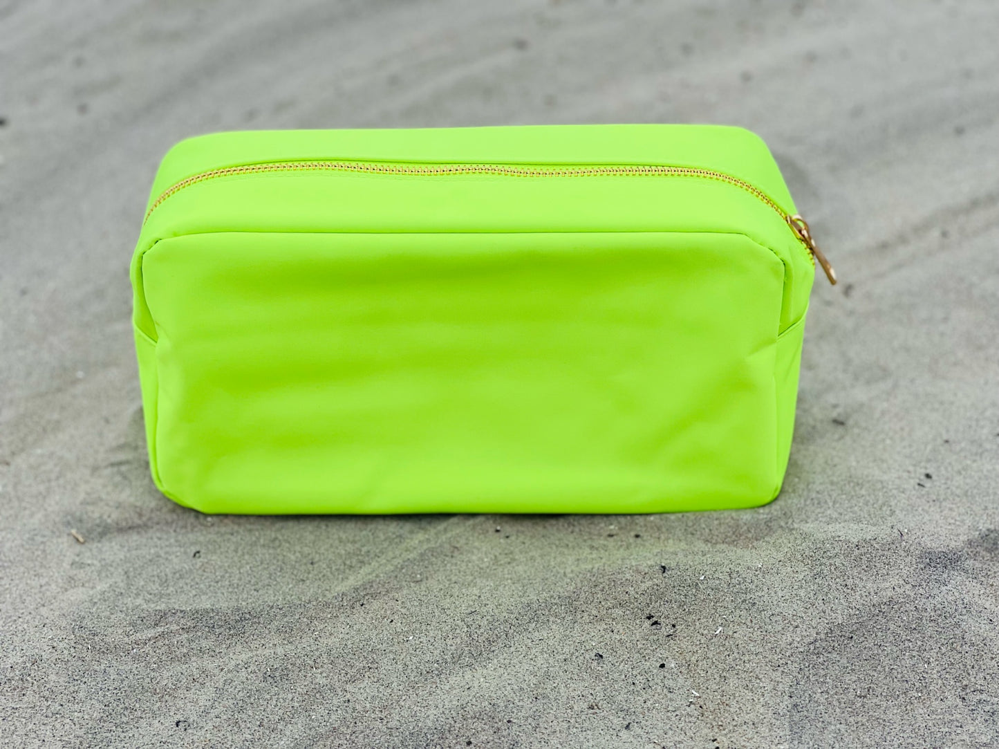 Neon Lemon-Lime Large Multi-Functional Pouch