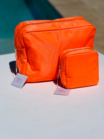 Neon Orange Small Multi-Functional Pouch