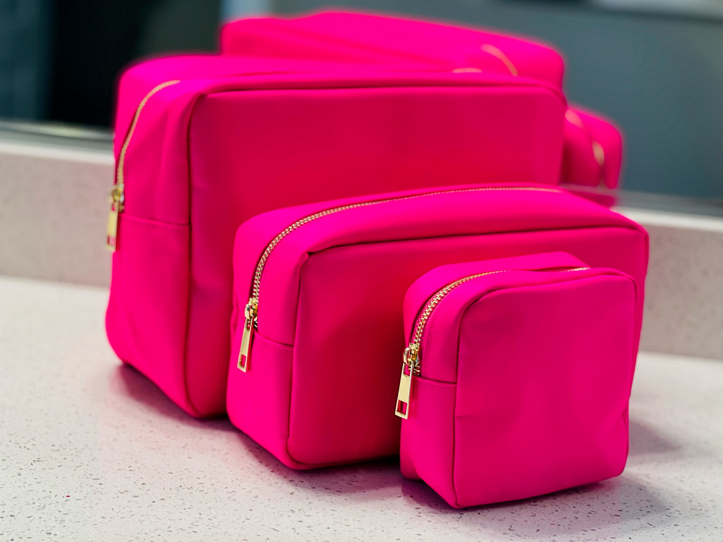 Hot Pink Large Multi-Functional Pouch