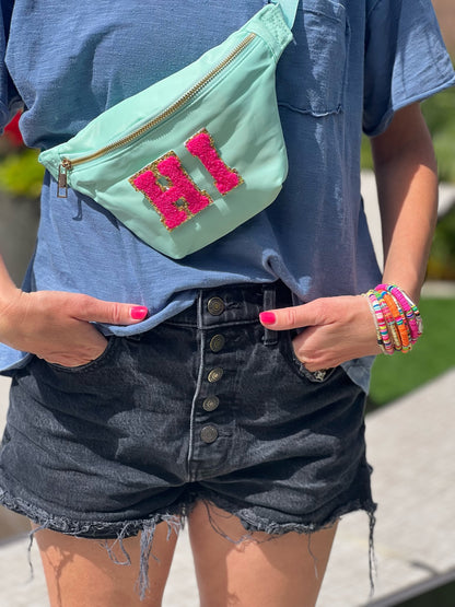 Mint Fanny Pack Cross Body Bag