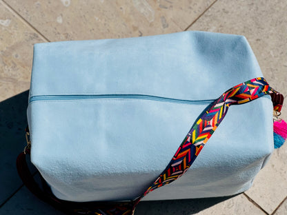 Light Blue Terry Cloth Tote